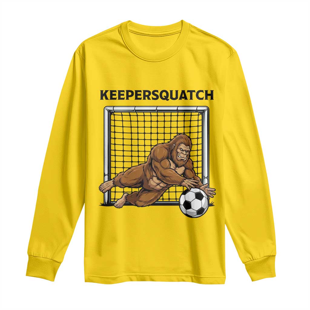 Funny Bigfoot Soccer Goalkeeper Long Sleeve Shirt Keepersquatch TS12 Daisy Print Your Wear