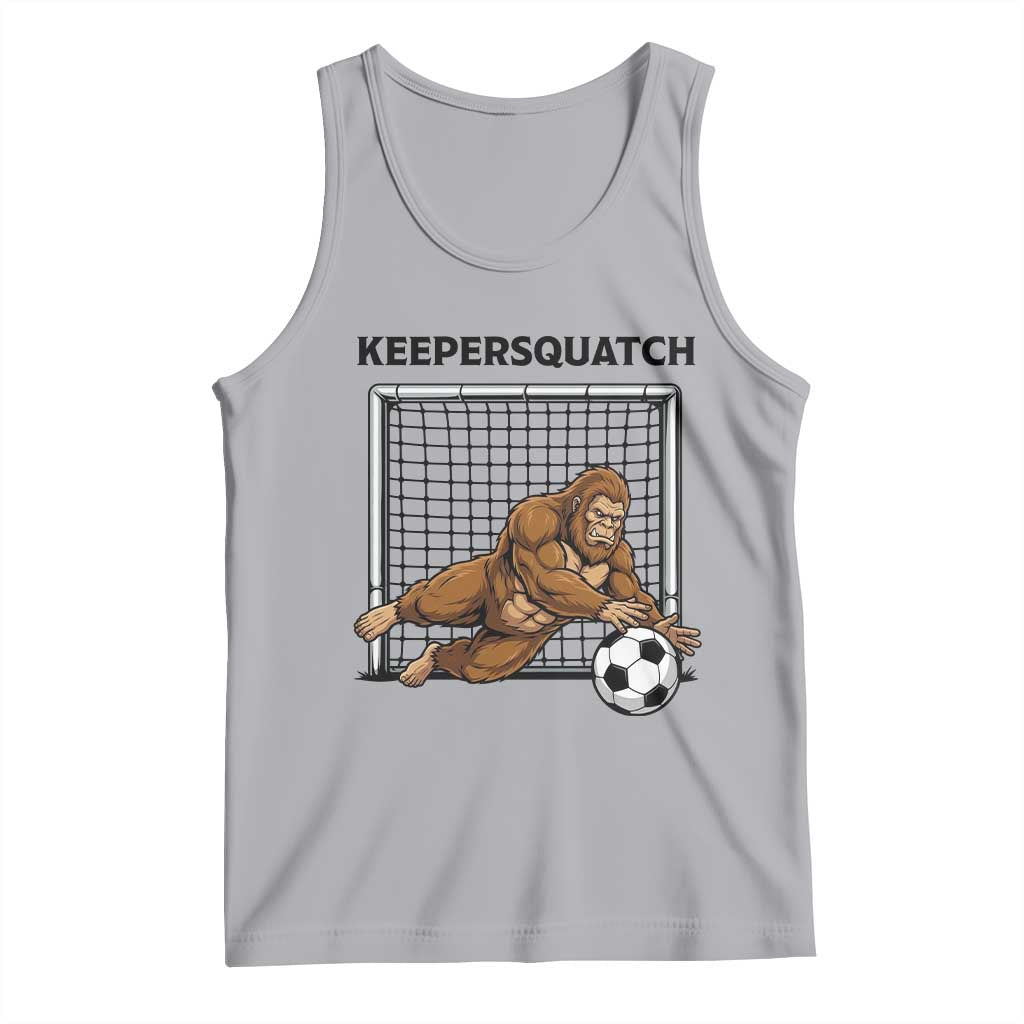 Funny Bigfoot Soccer Goalkeeper Tank Top Keepersquatch TS12 Athletic Heather Print Your Wear