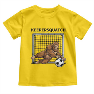 Funny Bigfoot Soccer Goalkeeper Toddler T Shirt Keepersquatch TS12 Daisy Print Your Wear