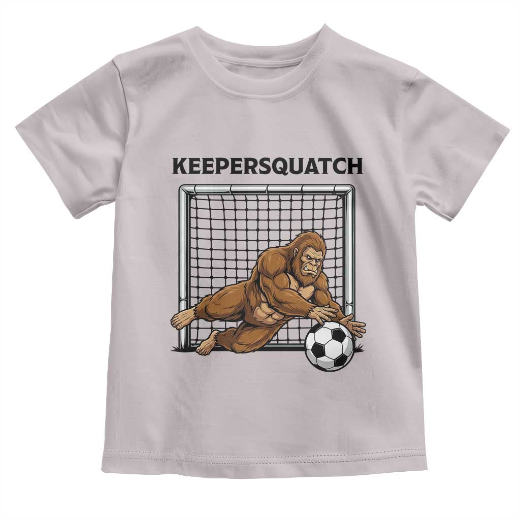 Funny Bigfoot Soccer Goalkeeper Toddler T Shirt Keepersquatch TS12 Ice Gray Print Your Wear
