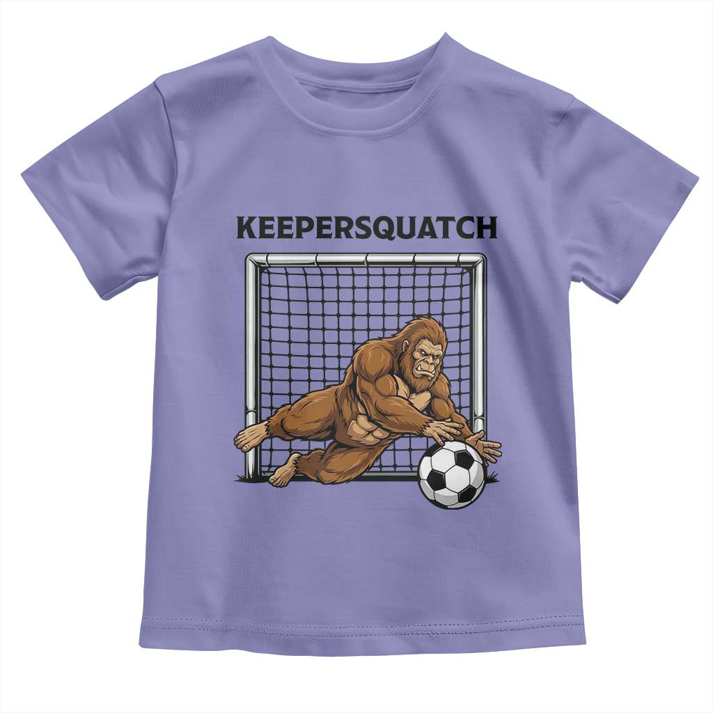 Funny Bigfoot Soccer Goalkeeper Toddler T Shirt Keepersquatch TS12 Violet Print Your Wear