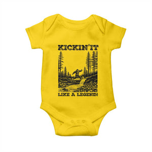 Kickin It Like A Legend Baby Onesie Funny Bigfoot Soccer Player TS12 Daisy Print Your Wear
