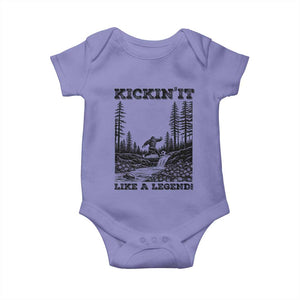 Kickin It Like A Legend Baby Onesie Funny Bigfoot Soccer Player TS12 Violet Print Your Wear