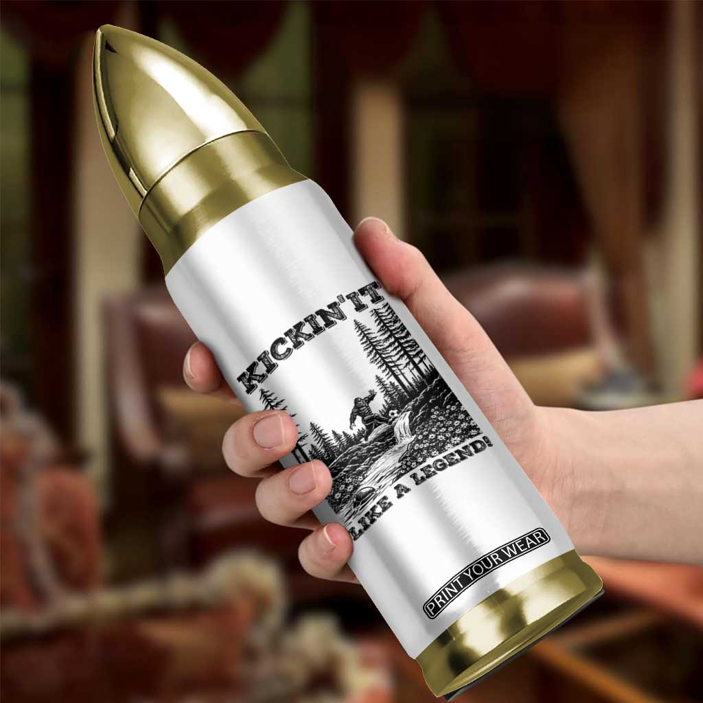 Kickin It Like A Legend Bullet Tumbler Funny Bigfoot Soccer Player TS12 Print Your Wear