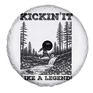 Kickin It Like A Legend Spare Tire Cover Funny Bigfoot Soccer Player TS12 Print Your Wear