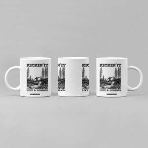 Kickin It Like A Legend Coffee Mug Funny Bigfoot Soccer Player TS12 Print Your Wear