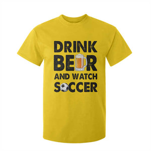Drink Beer And Watch Soccer T Shirt For Kid Funny Beer Lover TS12 Daisy Print Your Wear