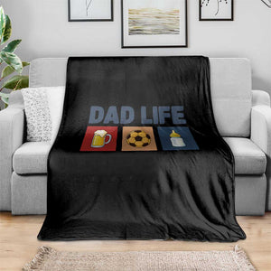Dad Life Soccer Beer Baby Bottle Throw Blanket Fathers Day Gift TS12 Print Your Wear