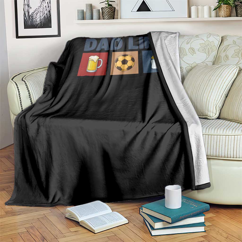 Dad Life Soccer Beer Baby Bottle Throw Blanket Fathers Day Gift TS12 Print Your Wear