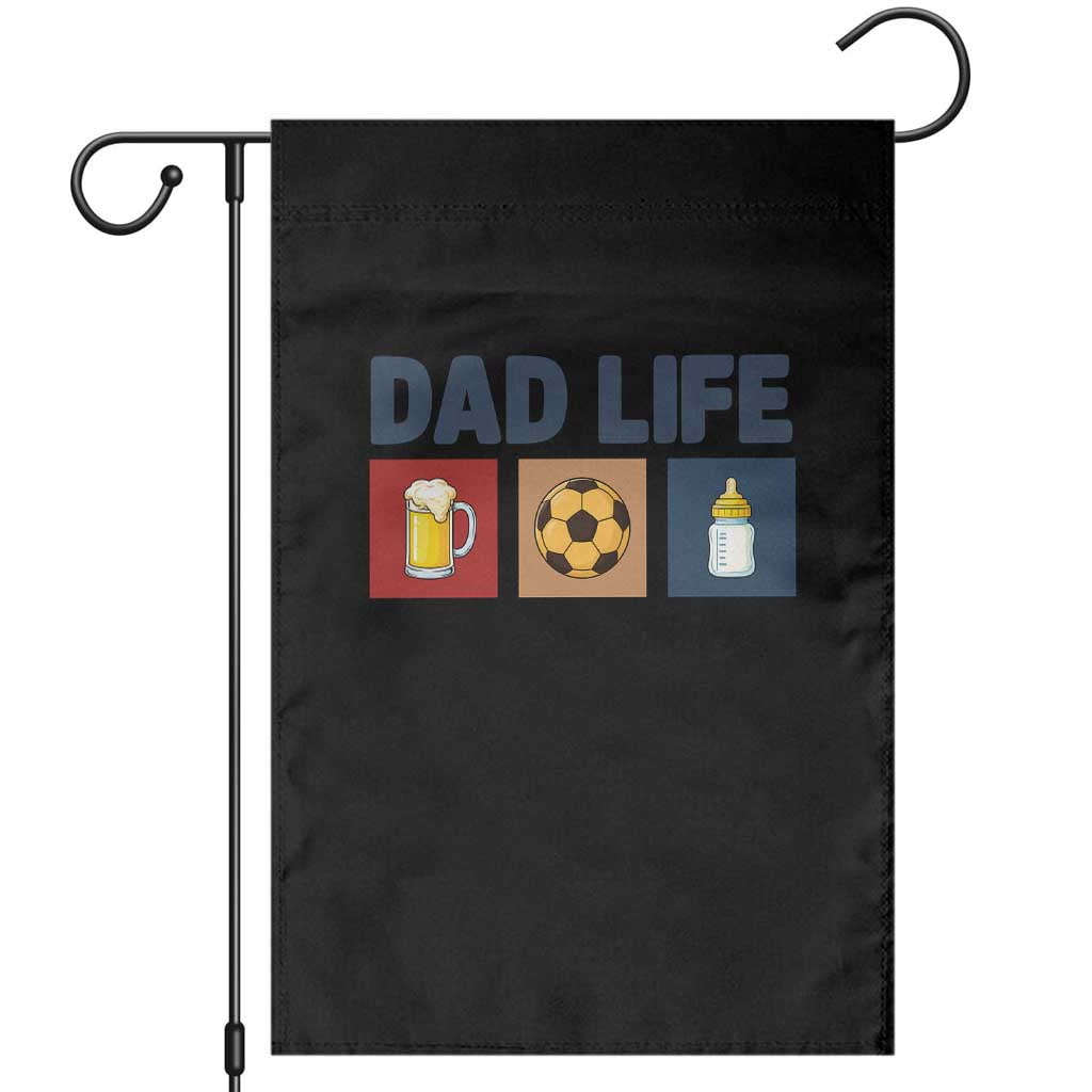 Dad Life Soccer Beer Baby Bottle Garden Flag Fathers Day Gift TS12 Black Print Your Wear