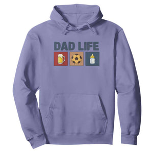Dad Life Soccer Beer Baby Bottle Hoodie Fathers Day Gift TS12 Violet Print Your Wear