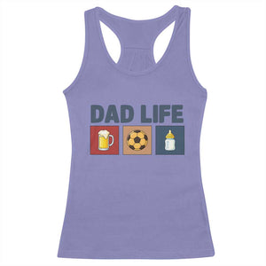 Dad Life Soccer Beer Baby Bottle Racerback Tank Top Fathers Day Gift TS12 Violet Print Your Wear