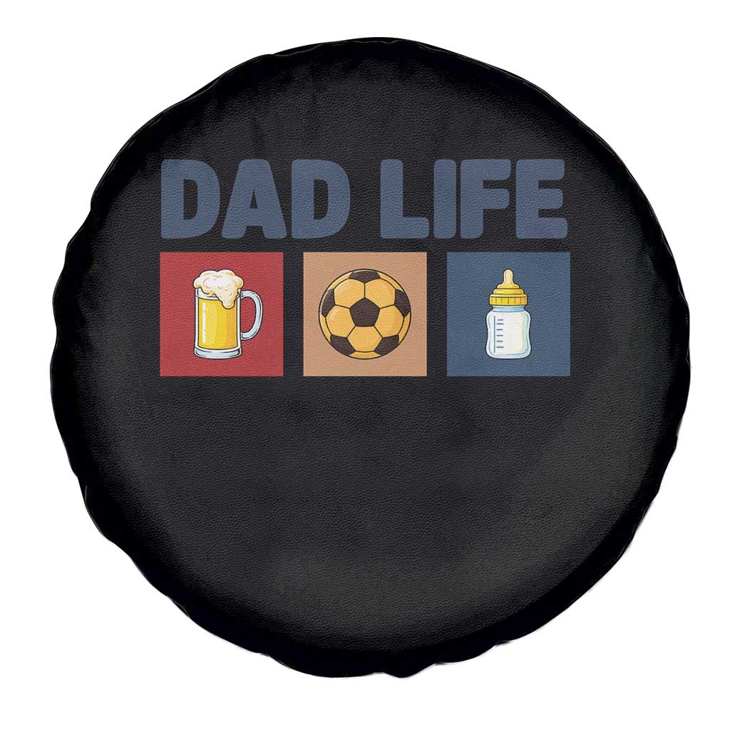 Dad Life Soccer Beer Baby Bottle Spare Tire Cover Fathers Day Gift TS12 Print Your Wear