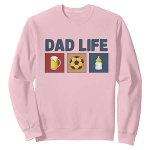 Dad Life Soccer Beer Baby Bottle Sweatshirt Fathers Day Gift TS12 Light Pink Print Your Wear