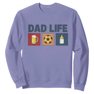 Dad Life Soccer Beer Baby Bottle Sweatshirt Fathers Day Gift TS12 Violet Print Your Wear