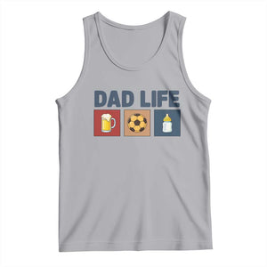 Dad Life Soccer Beer Baby Bottle Tank Top Fathers Day Gift TS12 Athletic Heather Print Your Wear