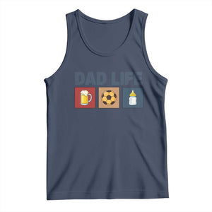 Dad Life Soccer Beer Baby Bottle Tank Top Fathers Day Gift TS12 Navy Print Your Wear