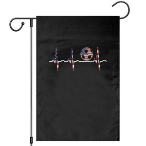 USA Soccer Heartbeat Garden Flag American Flag Football Pulse TS12 Black Print Your Wear
