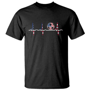 USA Soccer Heartbeat T Shirt American Flag Football Pulse TS12 Black Print Your Wear
