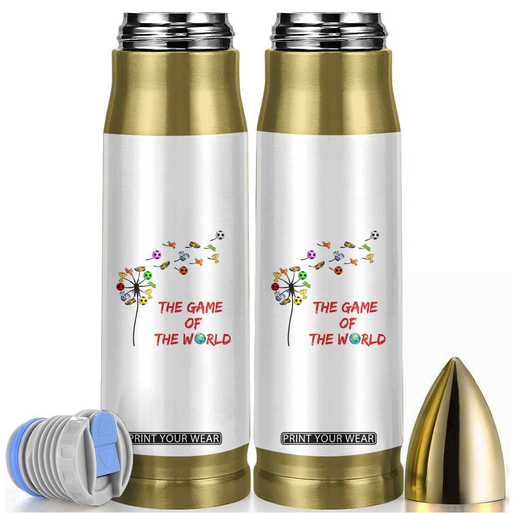 Soccer Dandelion Flower Bullet Tumbler The Game Of The World TS12 White Print Your Wear