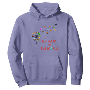 Soccer Dandelion Flower Hoodie The Game Of The World TS12 Violet Print Your Wear