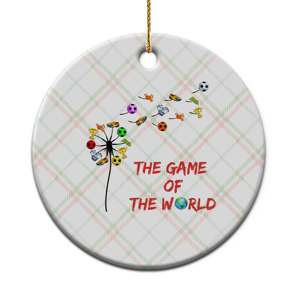 Soccer Dandelion Flower Ceramic Ornament The Game Of The World TS12 1pc Christmas Plaid Print Your Wear