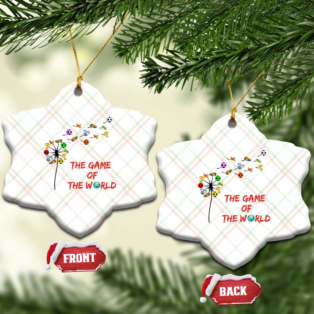 Soccer Dandelion Flower Ceramic Ornament The Game Of The World TS12 Print Your Wear