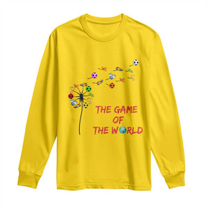Soccer Dandelion Flower Long Sleeve Shirt The Game Of The World TS12 Daisy Print Your Wear
