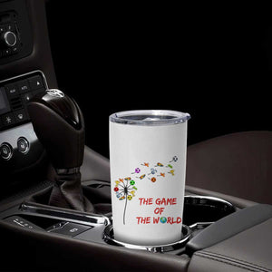 Soccer Dandelion Flower Tumbler Cup The Game Of The World TS12 Print Your Wear