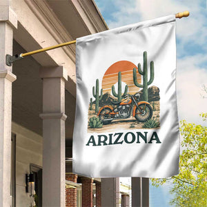 Arizona Motorcycle Garden Flag Vintage Desert Highway Rider Gift TS12 Print Your Wear