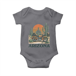 Arizona Motorcycle Baby Onesie Vintage Desert Highway Rider Gift TS12 Charcoal Print Your Wear