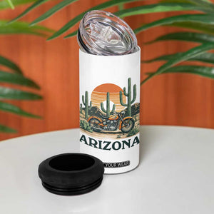 Arizona Motorcycle 4 in 1 Can Cooler Tumbler Vintage Desert Highway Rider Gift TS12 Print Your Wear