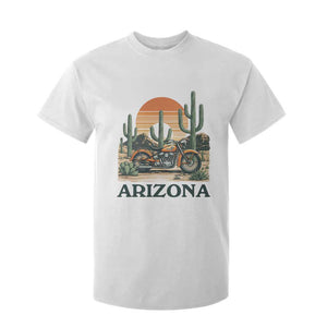 Arizona Motorcycle T Shirt For Kid Vintage Desert Highway Rider Gift TS12 White Print Your Wear