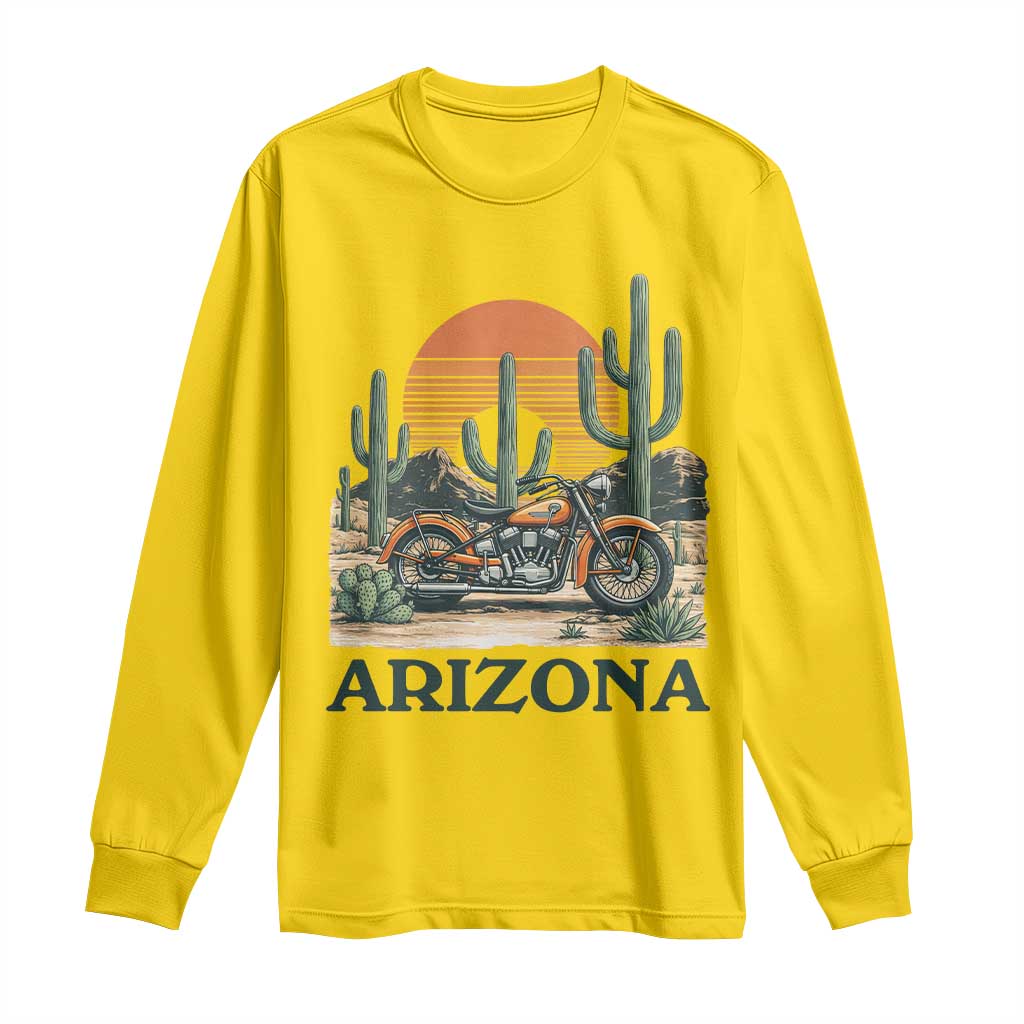 Arizona Motorcycle Long Sleeve Shirt Vintage Desert Highway Rider Gift TS12 Daisy Print Your Wear