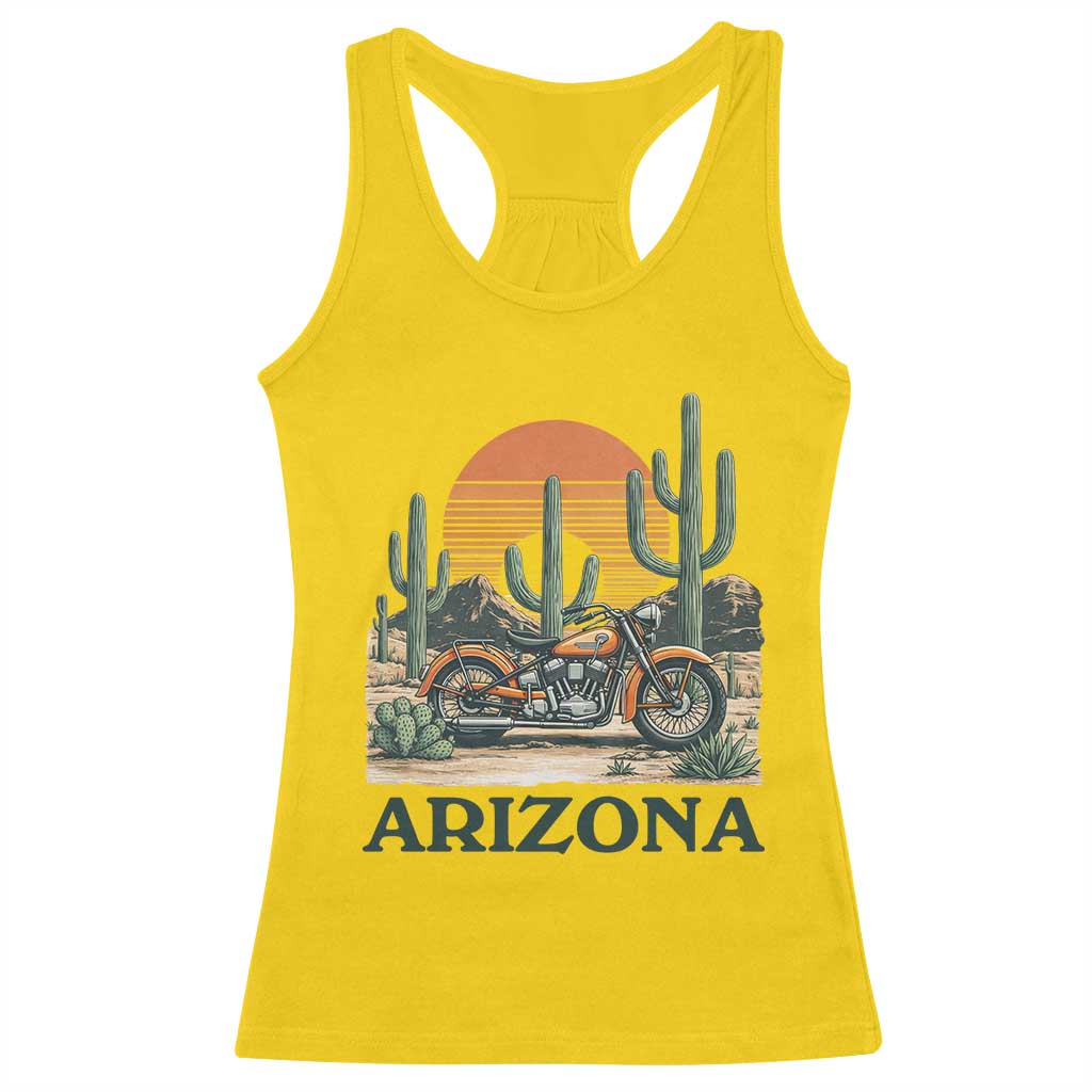 Arizona Motorcycle Racerback Tank Top Vintage Desert Highway Rider Gift TS12 Daisy Print Your Wear