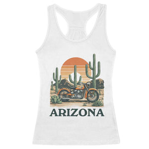 Arizona Motorcycle Racerback Tank Top Vintage Desert Highway Rider Gift TS12 White Print Your Wear