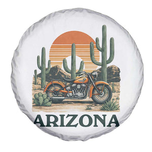 Arizona Motorcycle Spare Tire Cover Vintage Desert Highway Rider Gift TS12 Print Your Wear