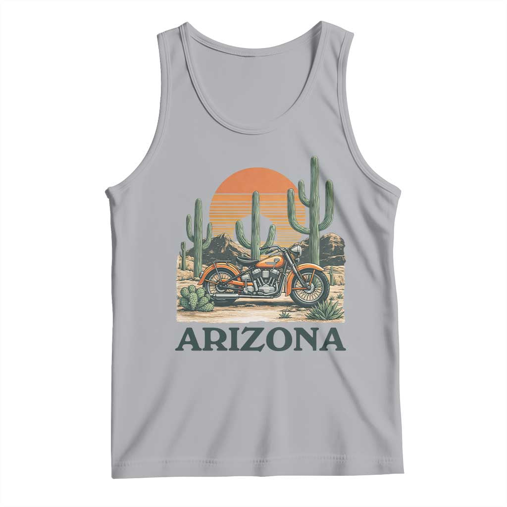 Arizona Motorcycle Tank Top Vintage Desert Highway Rider Gift TS12 Athletic Heather Print Your Wear