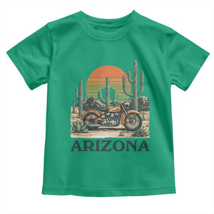 Arizona Motorcycle Toddler T Shirt Vintage Desert Highway Rider Gift TS12 Irish Green Print Your Wear
