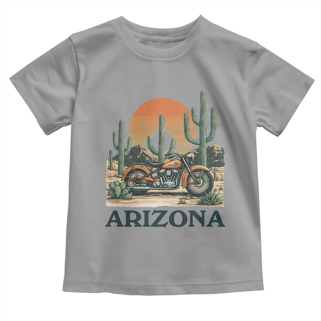 Arizona Motorcycle Toddler T Shirt Vintage Desert Highway Rider Gift TS12 Sport Gray Print Your Wear