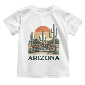 Arizona Motorcycle Toddler T Shirt Vintage Desert Highway Rider Gift TS12 White Print Your Wear