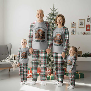 Vintage Arizona Motorcycle Rider Plaid Pajama Set Desert Cactus Grand Canyon State TS12 Christmas Plaid Print Your Wear
