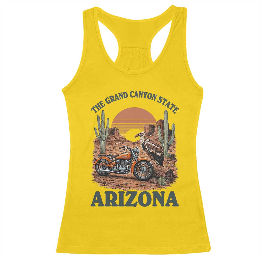 Vintage Arizona Motorcycle Rider Racerback Tank Top Desert Cactus Grand Canyon State TS12 Daisy Print Your Wear