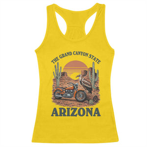 Vintage Arizona Motorcycle Rider Racerback Tank Top Desert Cactus Grand Canyon State TS12 Daisy Print Your Wear