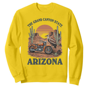Vintage Arizona Motorcycle Rider Sweatshirt Desert Cactus Grand Canyon State TS12 Daisy Print Your Wear