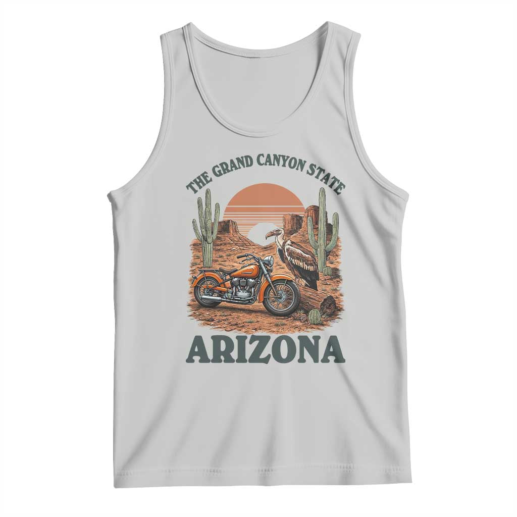 Vintage Arizona Motorcycle Rider Tank Top Desert Cactus Grand Canyon State TS12 Ash Print Your Wear