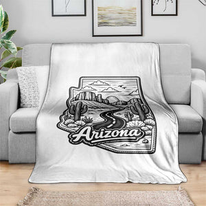 Vintage Arizona Pride Throw Blanket Cactus Desert Western Landscape TS12 Print Your Wear