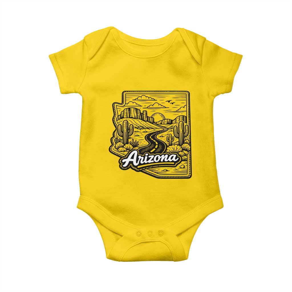 Vintage Arizona Pride Baby Onesie Cactus Desert Western Landscape TS12 Daisy Print Your Wear