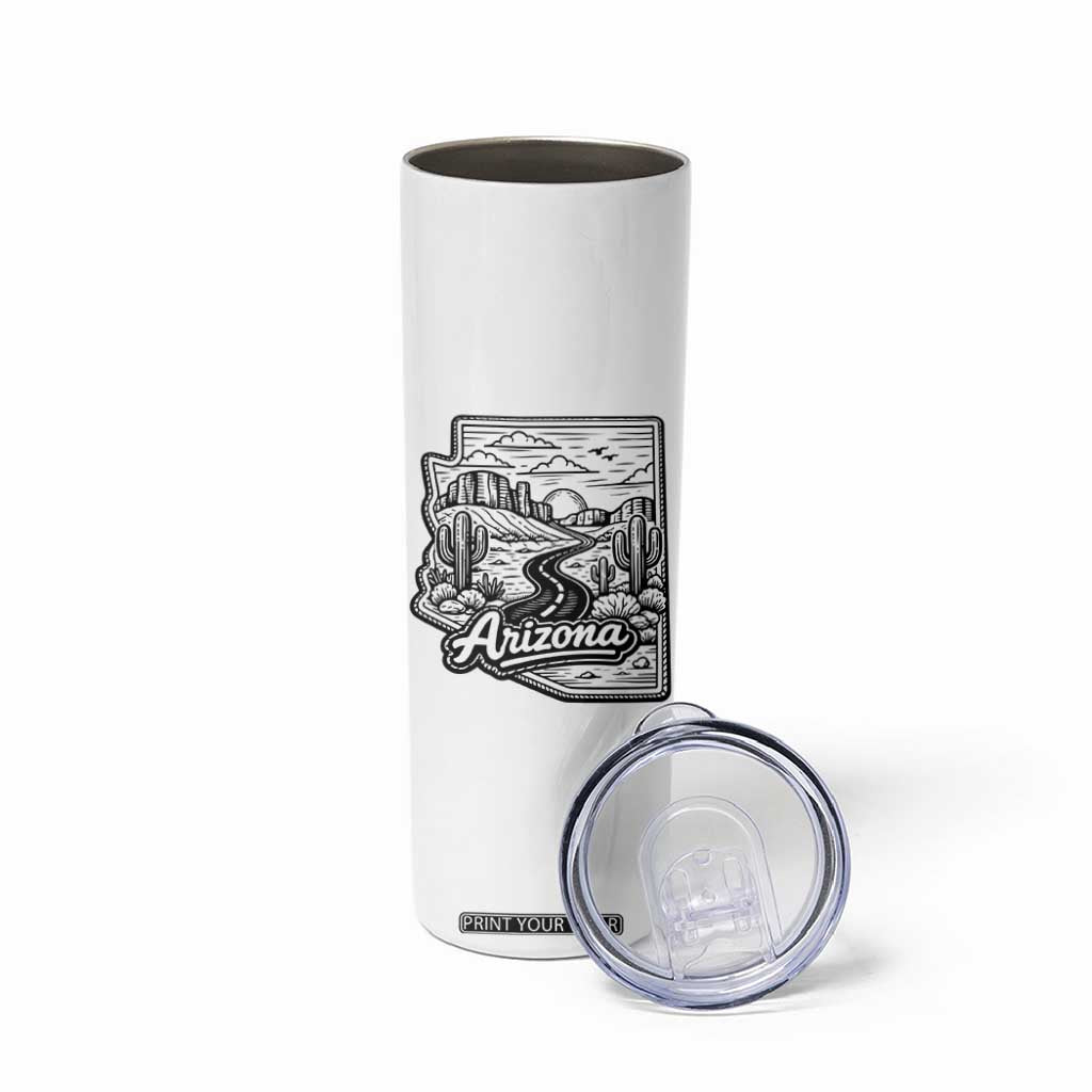 Vintage Arizona Pride Skinny Tumbler Cactus Desert Western Landscape TS12 Print Your Wear