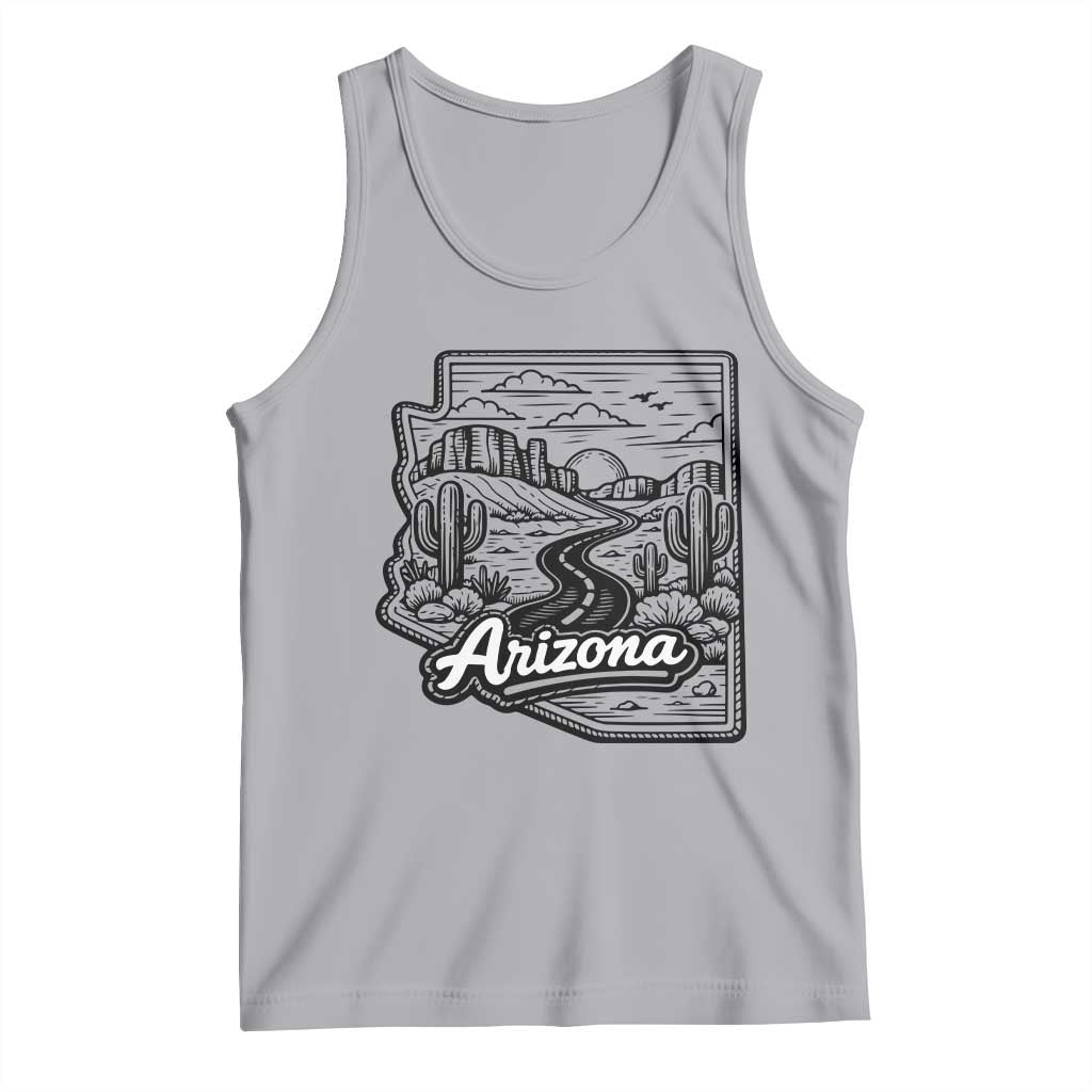 Vintage Arizona Pride Tank Top Cactus Desert Western Landscape TS12 Athletic Heather Print Your Wear
